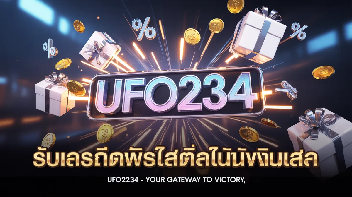 โปรโมชั่น UFO234 เครดิตฟรี โบนัส 100% สำหรับสมาชิกใหม่